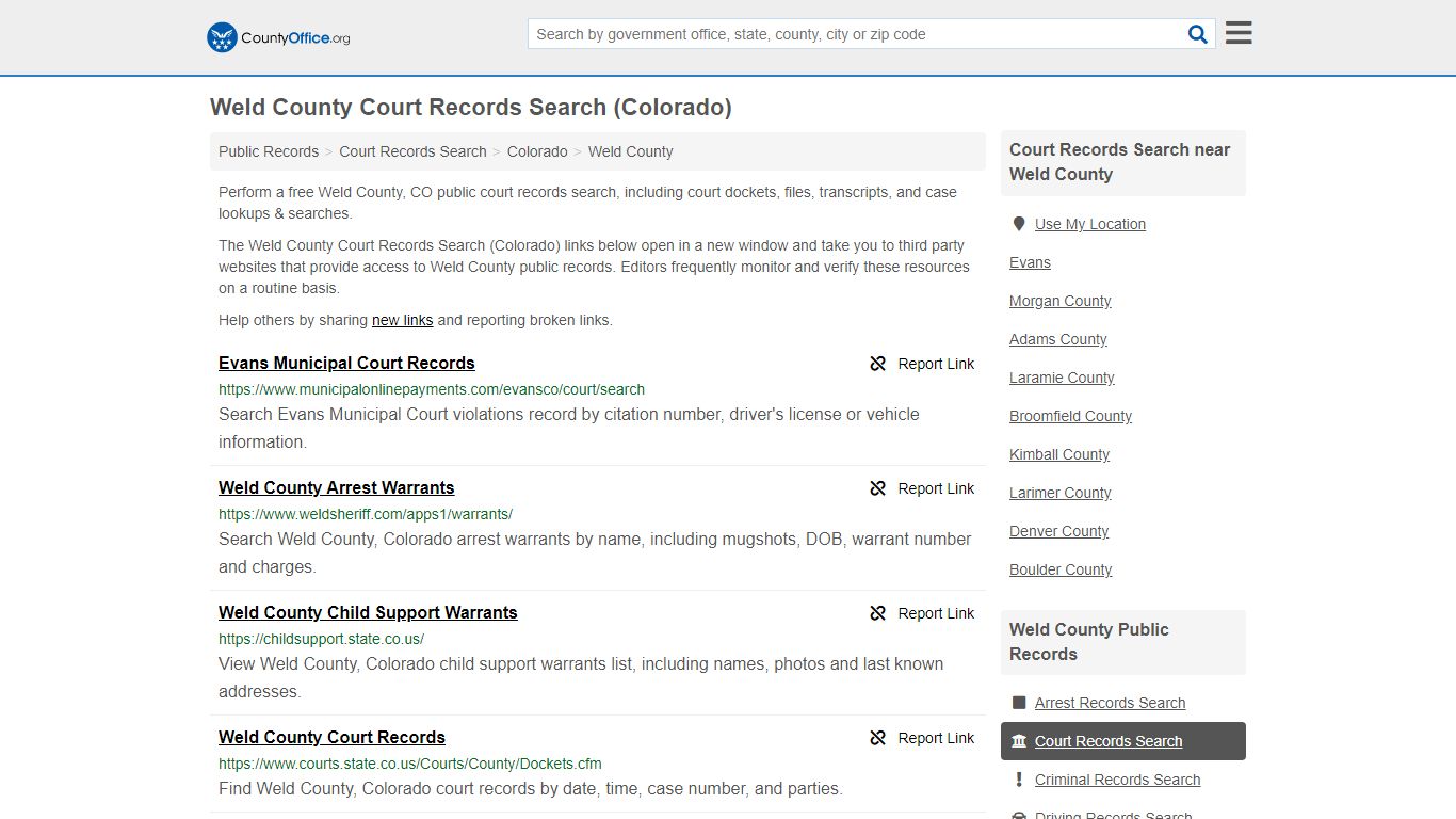 Court Records Search - Weld County, CO (Adoptions ...